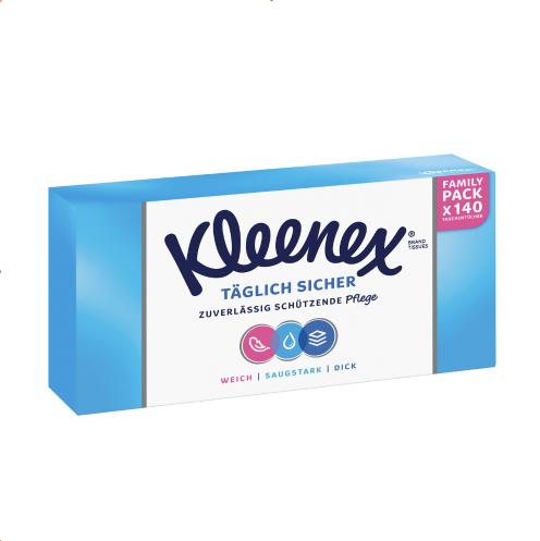 Produktinformationen "Kleenex® Täglich Sicher Taschentuchbox"