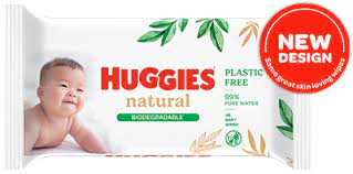 Huggies® Natural Biodegradable Feuchte Babypflege-Tücher